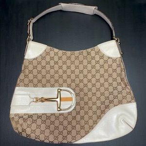 Gucci Monogram Horsebit Hobo Women’s Handbag